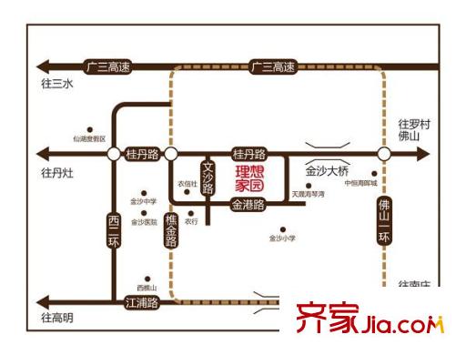 理想家園交通圖