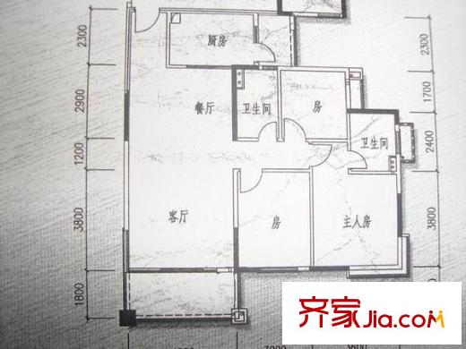 佛山奧園 3室 戶型圖