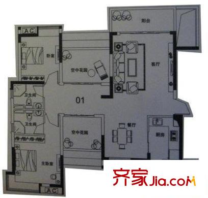 金菊平方米戶型圖金菊村 3室 戶型圖 3室2廳2衛(wèi)1廚