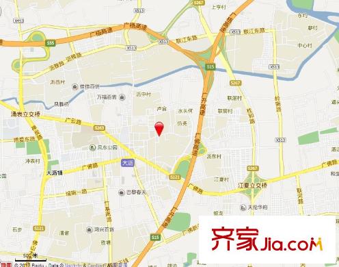 竹冠花園交通圖