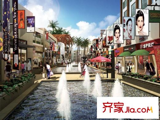 保利星座配套圖西岸步行街