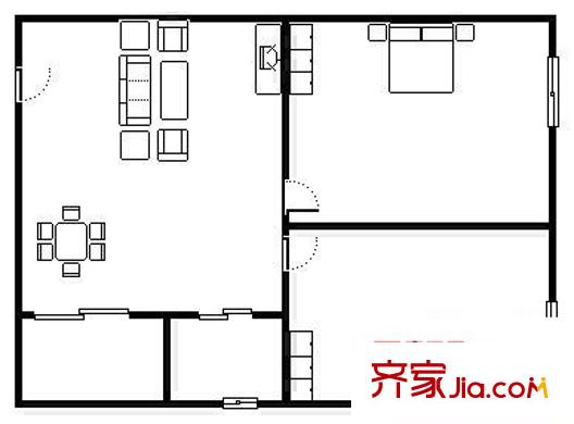 俊雅花園 2室 戶型圖