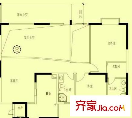 星暉園戶型圖12號樓藍灣苑復式2層02單元 