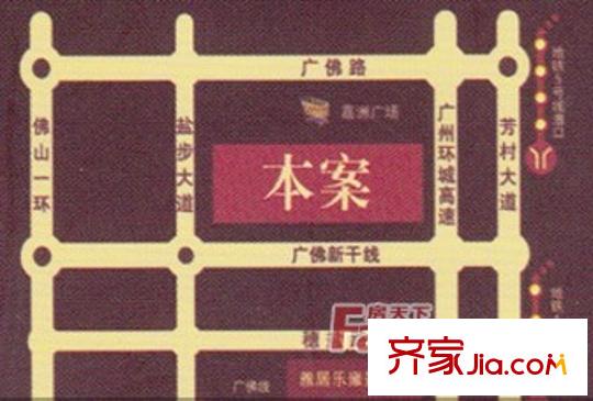 雅居樂(lè)御景名門(mén)交通圖交通示例