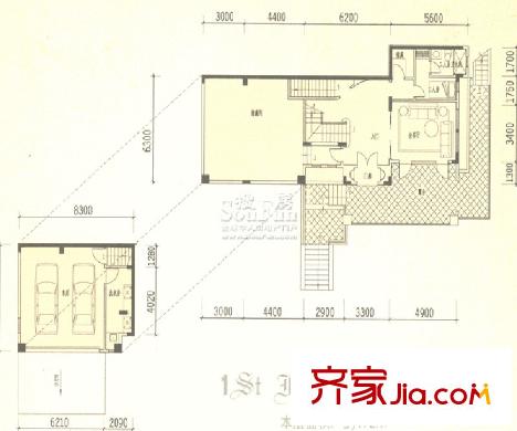 山水莊園2號別墅1層