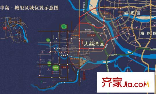 利海半島城璽項(xiàng)目區(qū)位示意圖
