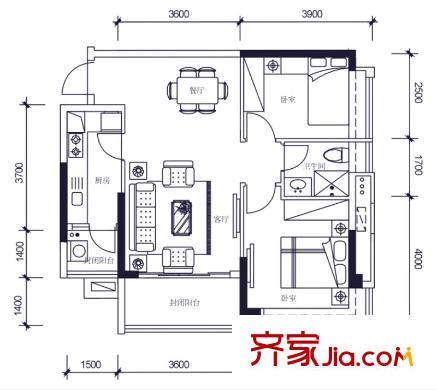怡翠世嘉花園1座―02戶型