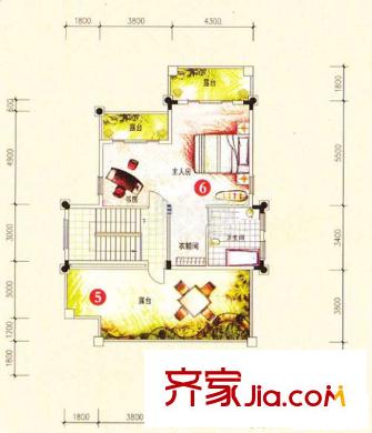 天晟海琴灣K戶型三層 1室