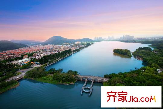 碧桂園鉆石灣航拍桂畔湖