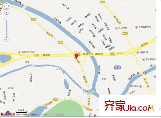樵樂(lè)路別墅交通圖