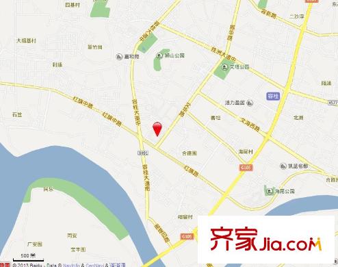 自然新村二期別墅交通圖
