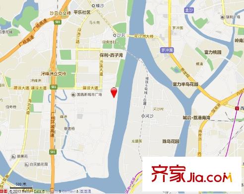 中海金沙熙岸別墅交通圖