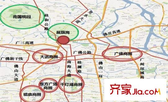 碧桂園?華府（大瀝）商圈區(qū)位圖