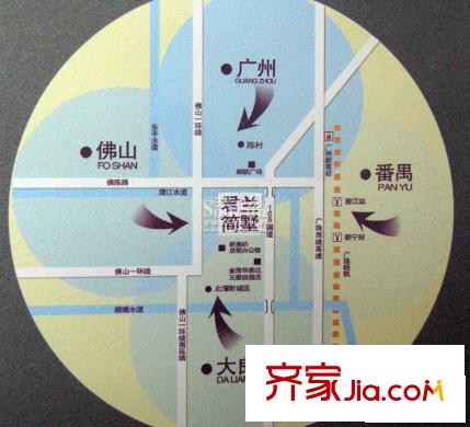 君蘭國際高爾夫別墅交通圖1