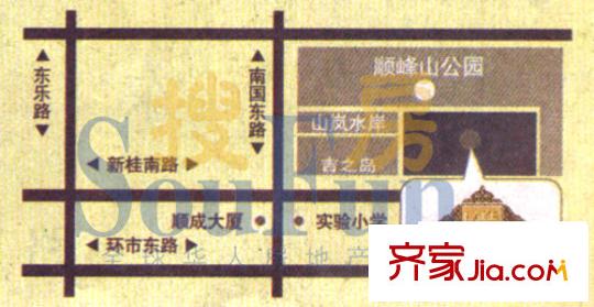 湖景花苑交通圖