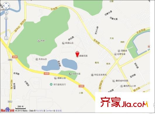 順峰花園別墅交通圖