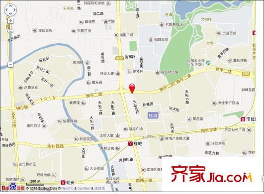 天佑北路小區(qū)交通圖