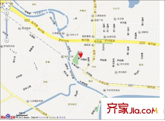 平安街小區(qū)交通圖