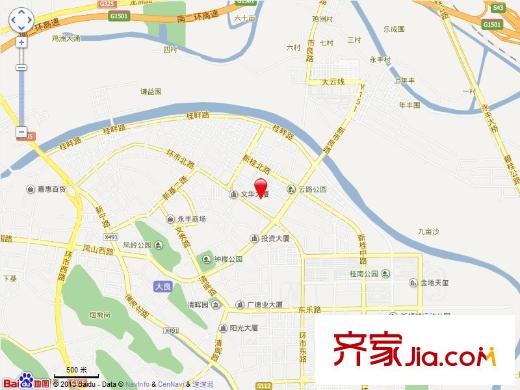 和桂一街小區(qū)交通圖佛山  