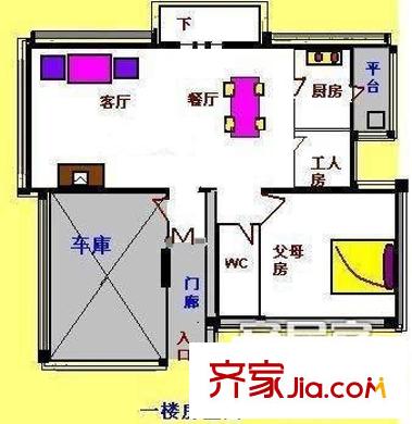 順德碧桂園彩云居 4室 戶型圖