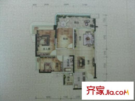 銀和樓 2室 戶型圖