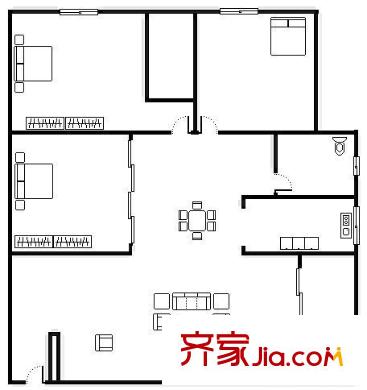 錦發(fā)樓 0室 戶型圖