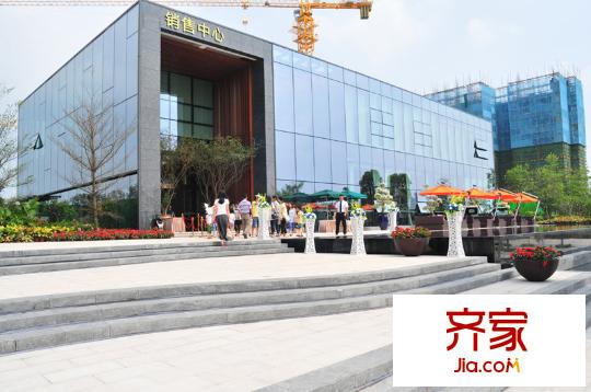 萬科金域?yàn)I江銷售中心外景（2014-10-14）