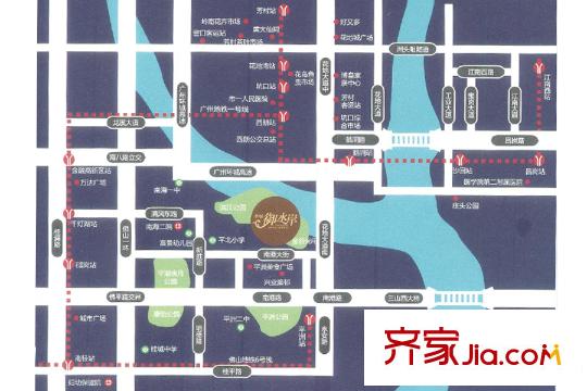 華福?御水岸區(qū)位圖