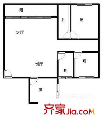 宏建大廈戶(hù)型圖宏建樓 3室 戶(hù)型圖 3室2廳1衛(wèi)1廚