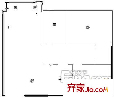 宏建大廈戶型圖3室2廳戶型圖 3室2廳1衛(wèi)1廚