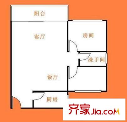 華苑大廈戶型圖三室兩廳戶型圖 3室2廳1衛(wèi)1廚