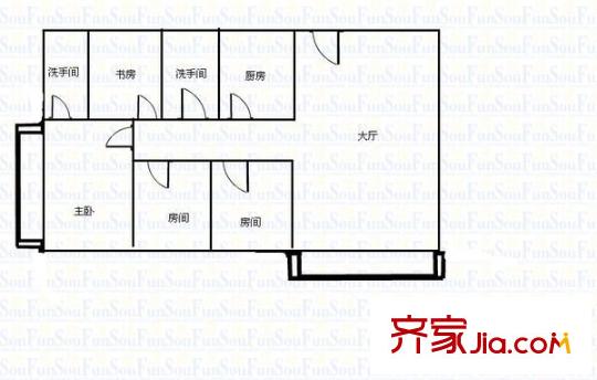新業(yè)樓 4室 戶型圖