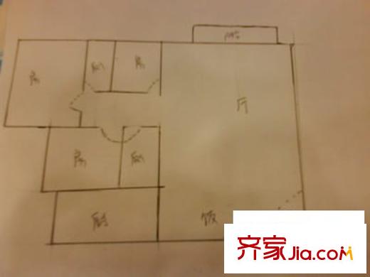 崇文樓戶型圖三室兩廳戶型圖 3室2廳2衛(wèi)1廚