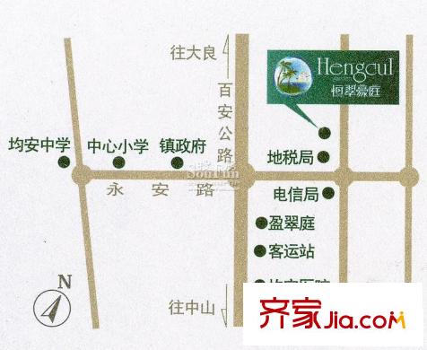恒翠豪庭交通圖
