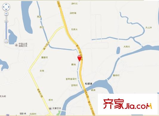 大瀝盧村新區(qū)交通圖 