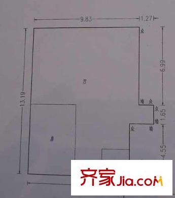 大良新業(yè)樓戶型圖1室1廳戶型圖 1室1廳1衛(wèi)