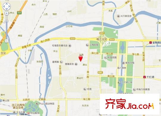 疊平方米小區(qū)交通圖 