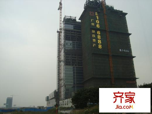 地鐵金融城外景圖工程進(jìn)度2012-11-15