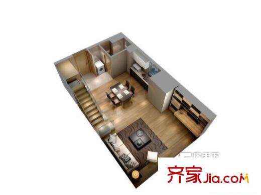 格林公寓戶型圖1室1廳 戶型圖 1室1廳1衛(wèi)1廚