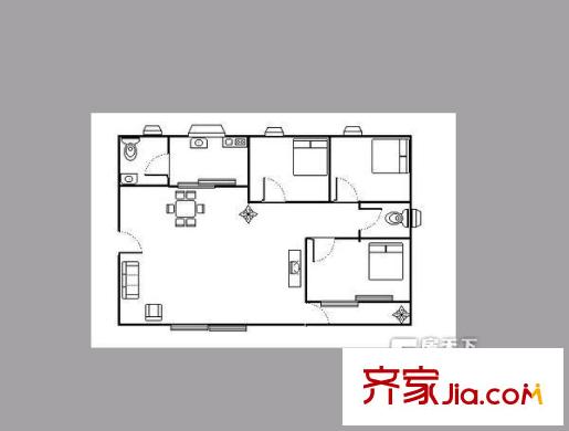 建安街教師樓戶型圖3室2廳 戶型圖 3室2廳