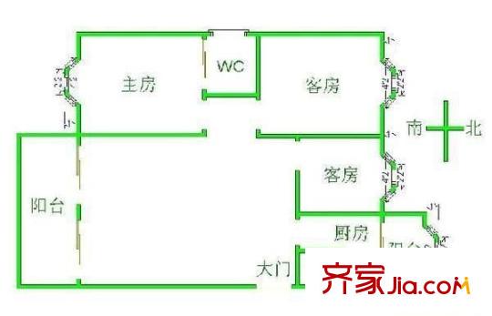 影蔭閣 3室 戶型圖