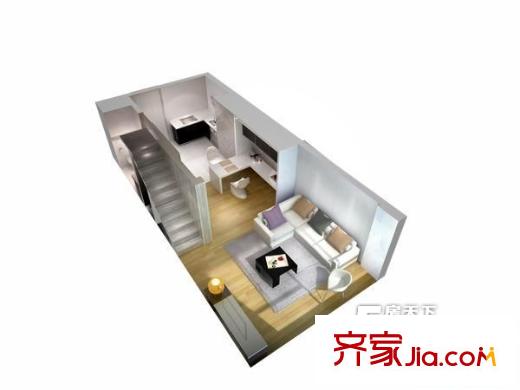 格林公寓戶型圖1室1廳 戶型圖  1室1廳1衛(wèi)1廚