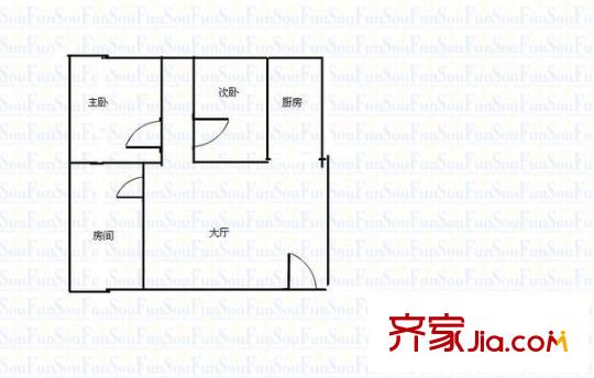 華逸豪庭 3室 戶型圖
