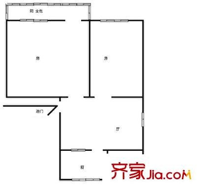 錦繡新村戶型圖2室2廳 戶型圖 2室2廳1衛(wèi)1廚