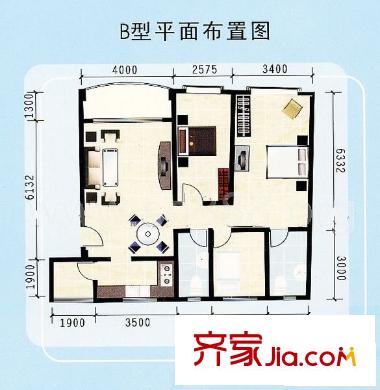 雍逸華庭 3室 戶型圖