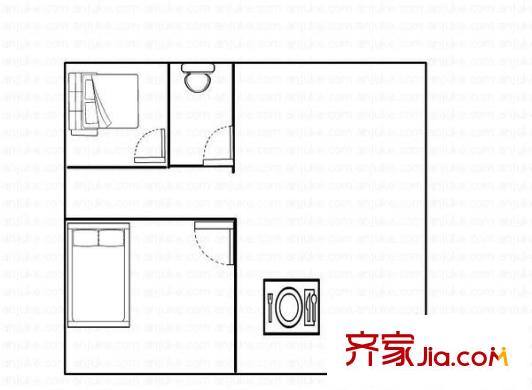 喜來居 3室 戶型圖