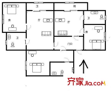 文華北路小區(qū)戶型圖文華北路 0室 戶型圖 