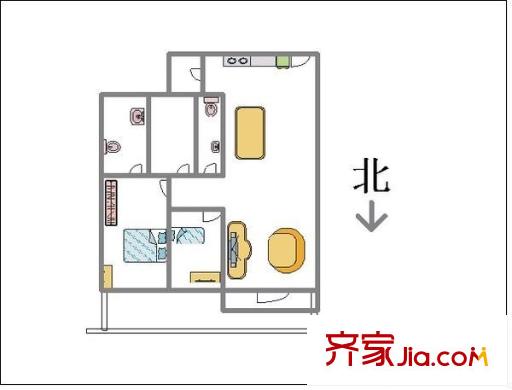 海悅明居 3室 戶型圖