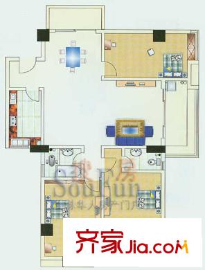 房建大廈戶型圖3房2廳 3室2廳1衛(wèi)