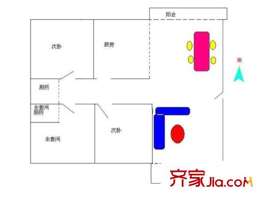 樵暉名苑 3室 戶型圖